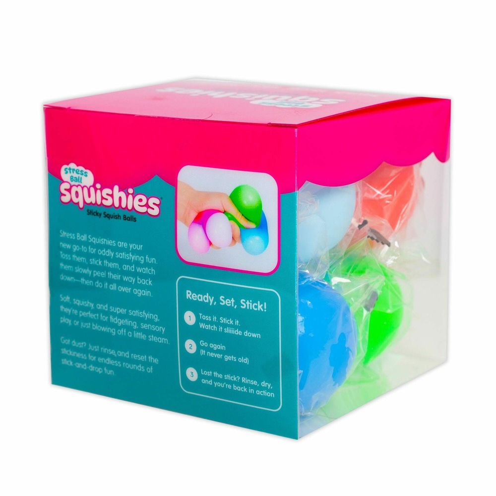 Squishies Sticky Fidget Stress Balls 8 Pack Sensory Toy New - Picture 8 of 8